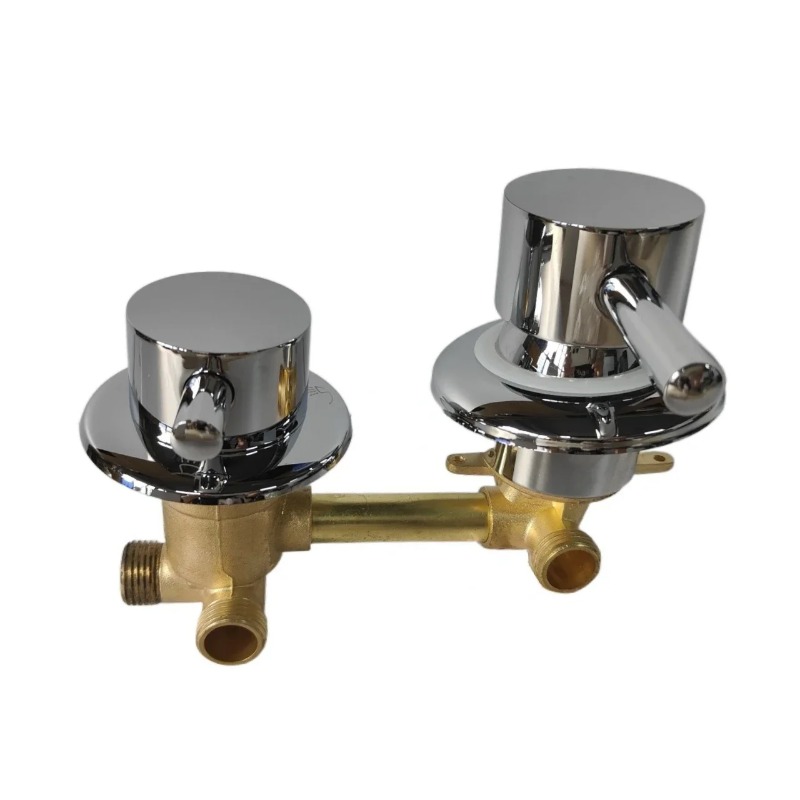 Home Outlet Bathroom - Bathroom Brass Faucet 3 Way Mixing
