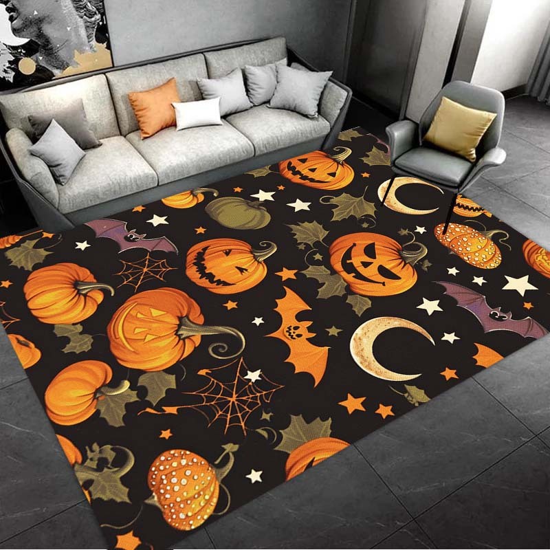 Home Bathroom Layout - Living Room Rug Carved Orange Pumpkins