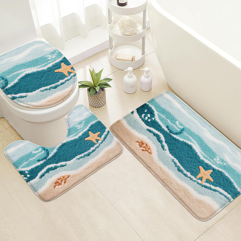 Beach starfish printed home ma - Home Bathroom Wash Basin recension och pris