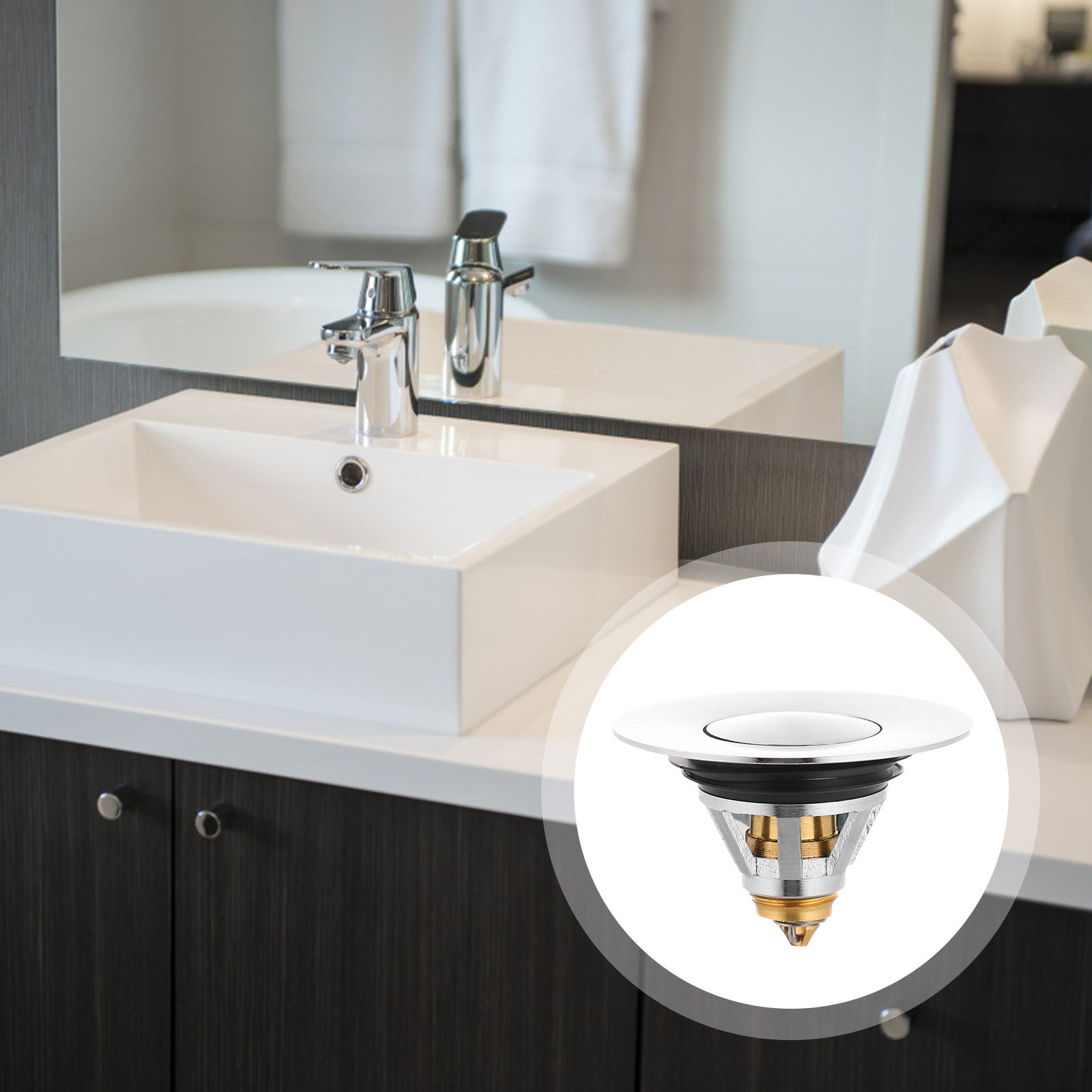 1pc Household Kitchen Bathroom - Home Bathroom Wash Basin recension och pris