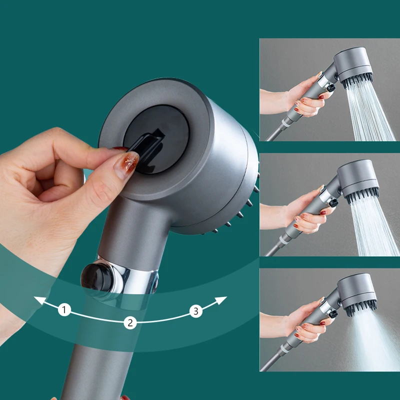 3 Modes Shower Head High Press - Home Bathroom Water Filter recension och pris