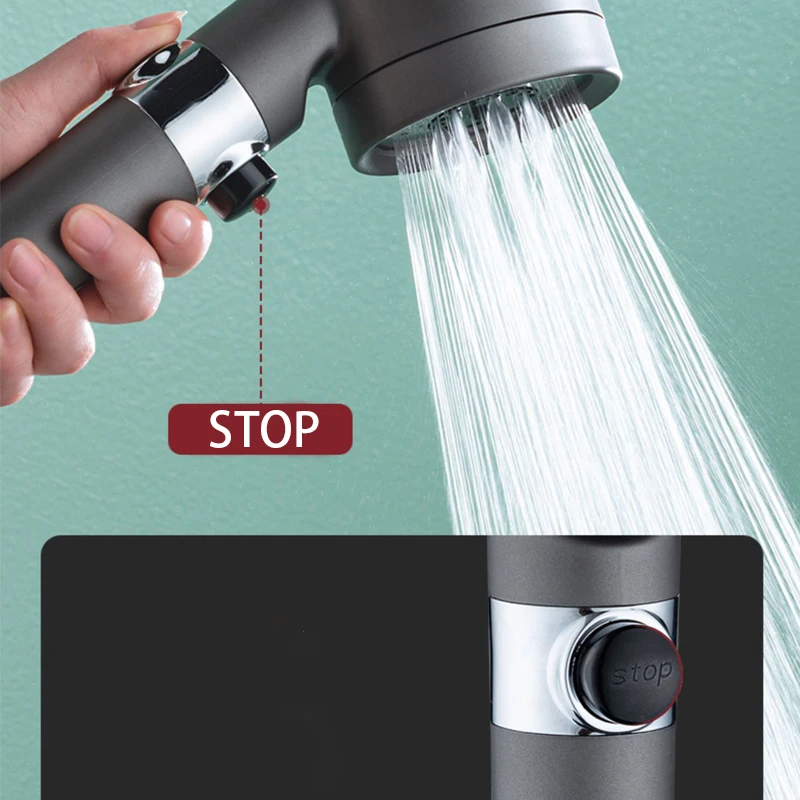 3 Modes Shower Head High Press - Home Bathroom Water Filter recension och pris