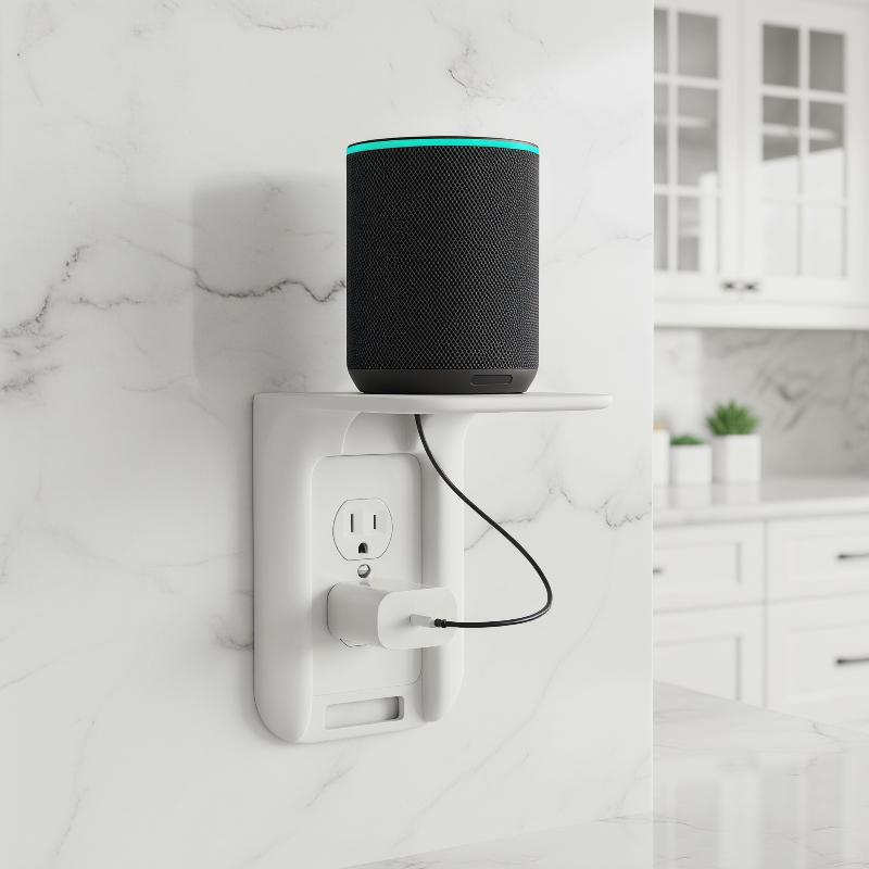 1PC No Drill Wall Outlet Shelf - Home Outlet Bathroom recension och pris
