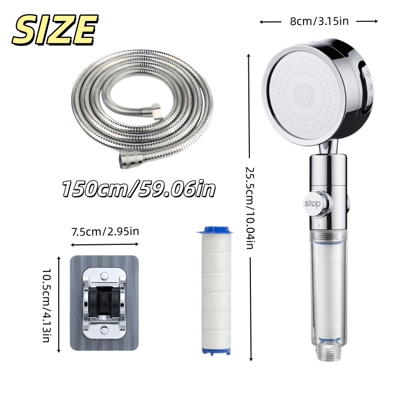 Visible Filter Window Handheld - Home Bathroom Water Filter recension och pris