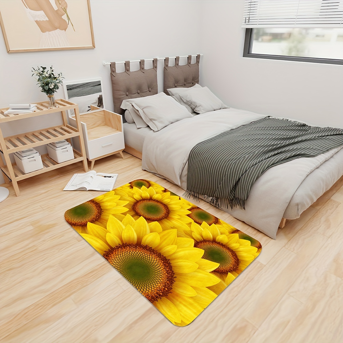 Sunflower Printed Floor Mat, N - Home Bathroom Layout recension och pris