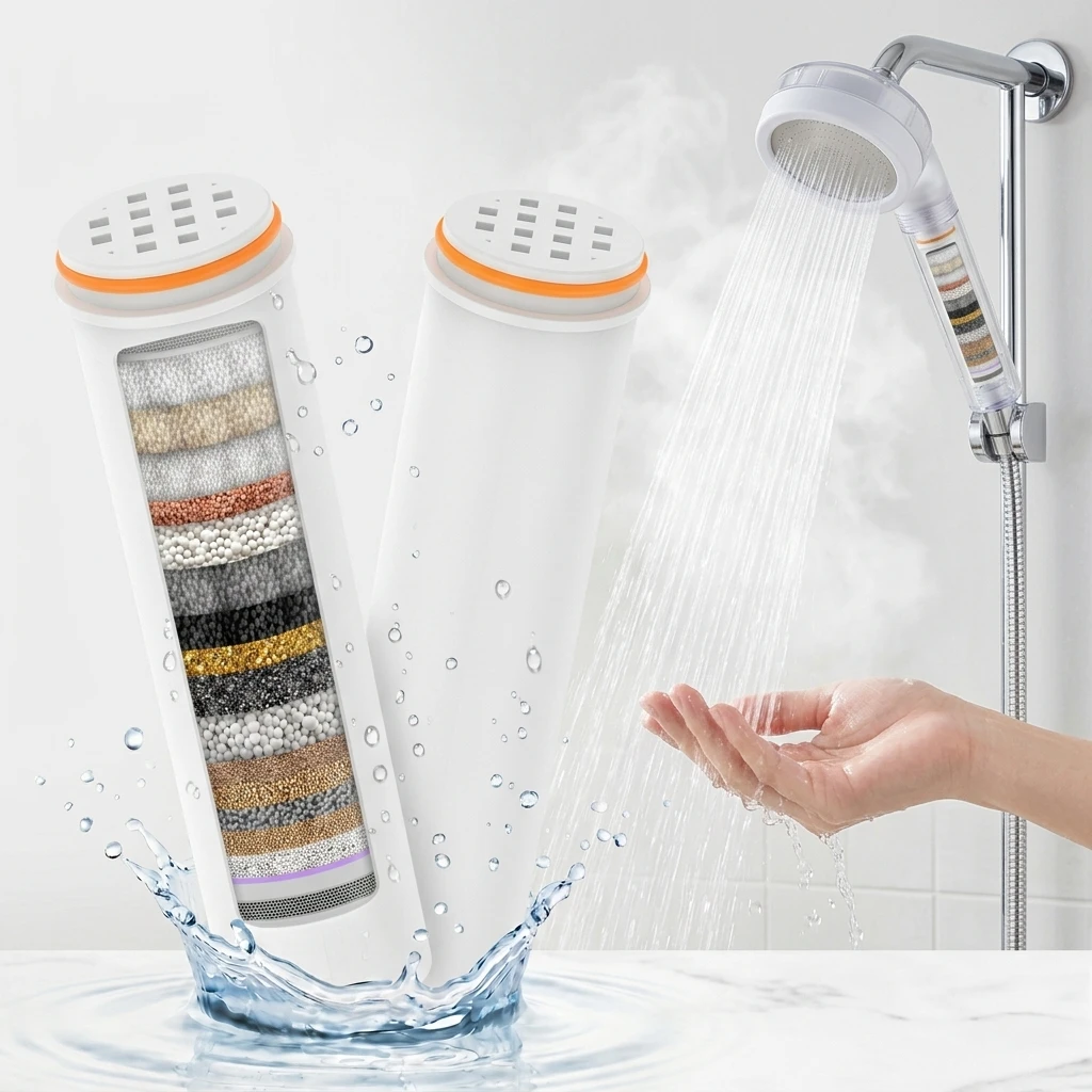 2Pcs Shower Head Replacement F - Home Bathroom Water Filter recension och pris