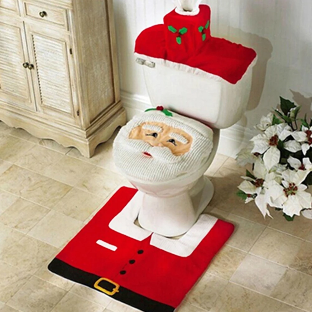 2026 Cute Christmas Toilet Sea - Home Bathroom Mats recension och pris