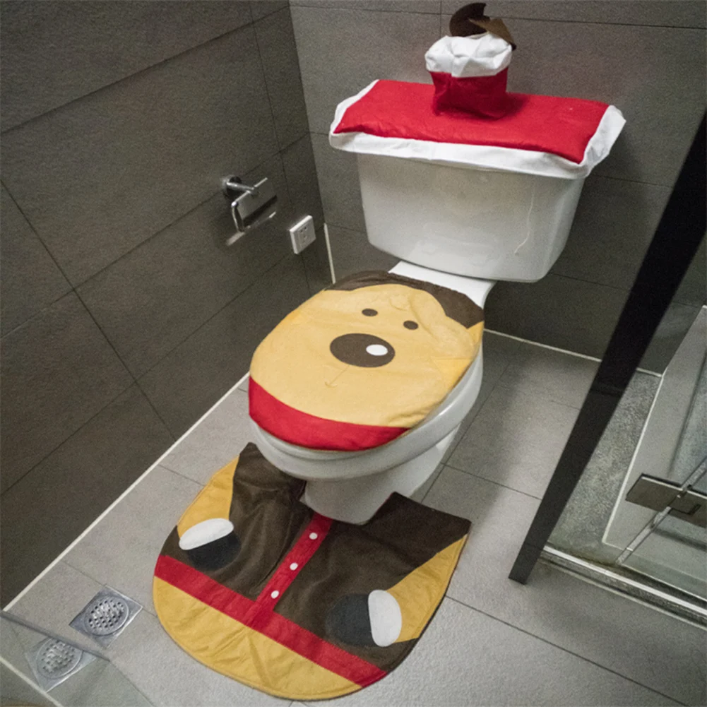2026 Cute Christmas Toilet Sea - Home Bathroom Mats recension och pris