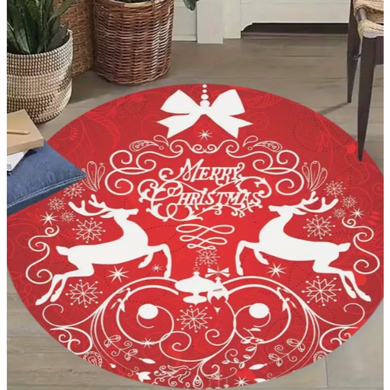 Christmas Themed carpet Santa  - Home Goods Bathroom Decor recension och pris