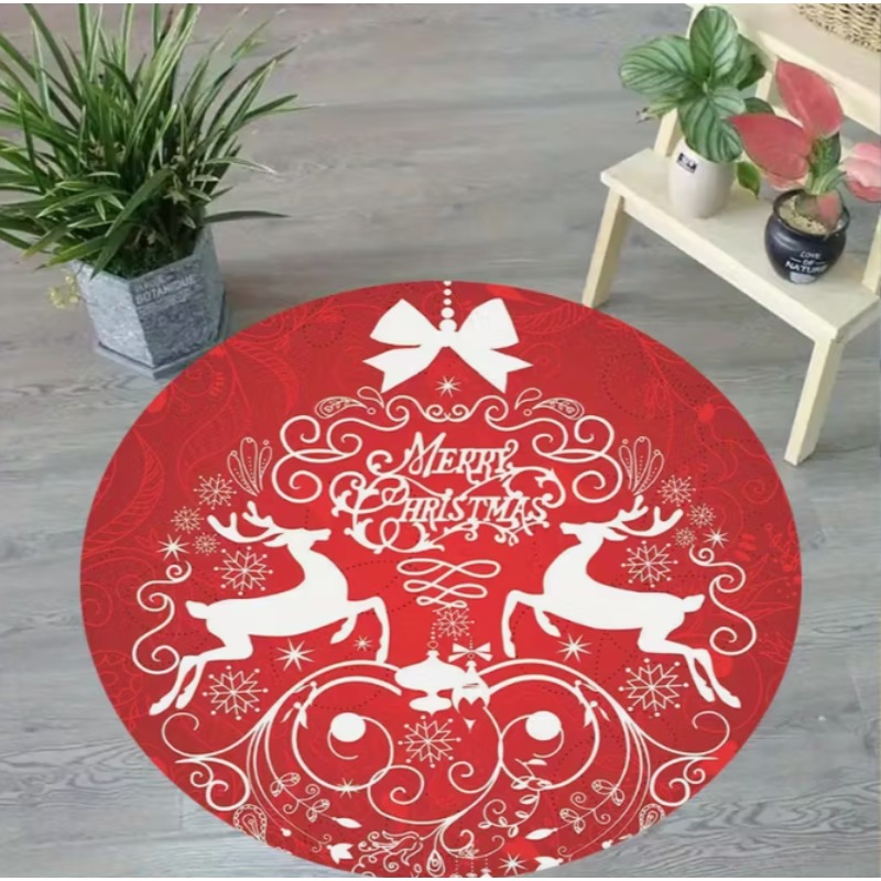 Christmas Themed carpet Santa  - Home Goods Bathroom Decor recension och pris