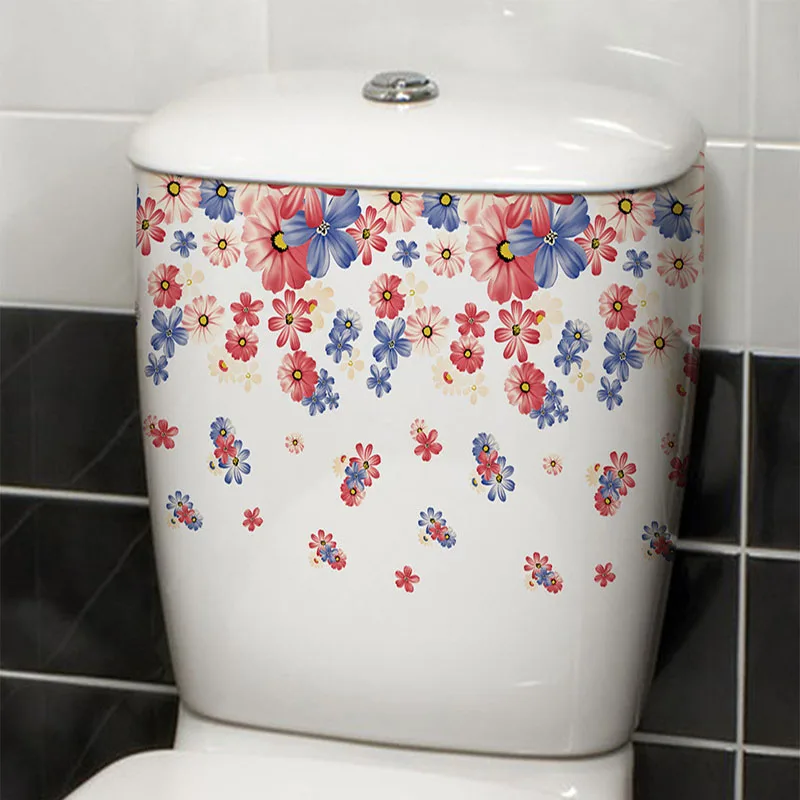 Vibrant Spring Butterfly Flowe - Home Bathroom Layout recension och pris