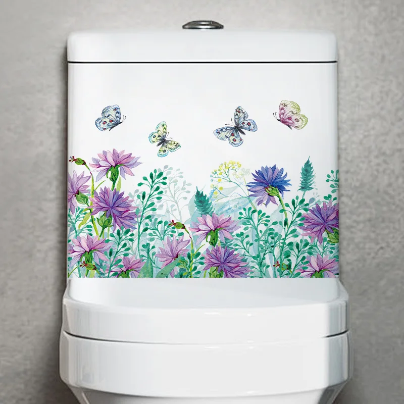 Vibrant Spring Butterfly Flowe - Home Bathroom Layout recension och pris