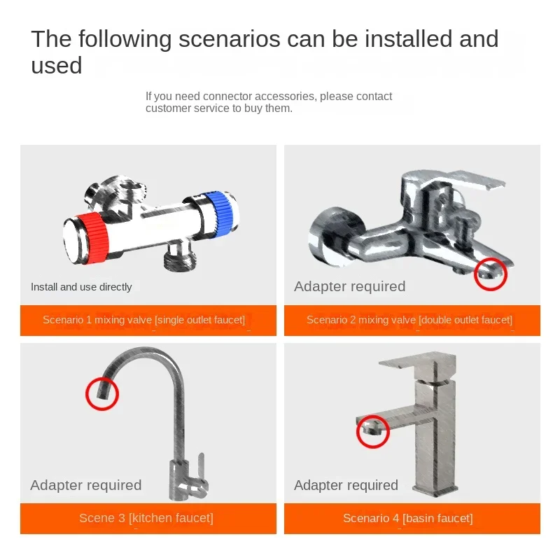 Adjustable 1/2 Inch Faucet Ext - Home Bathroom Water Filter recension och pris